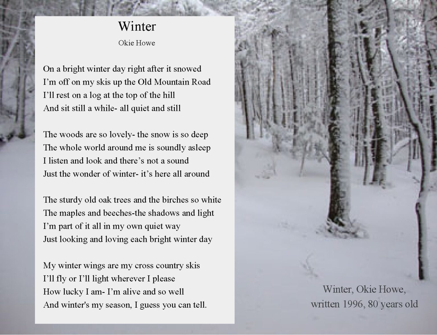 poems about winter